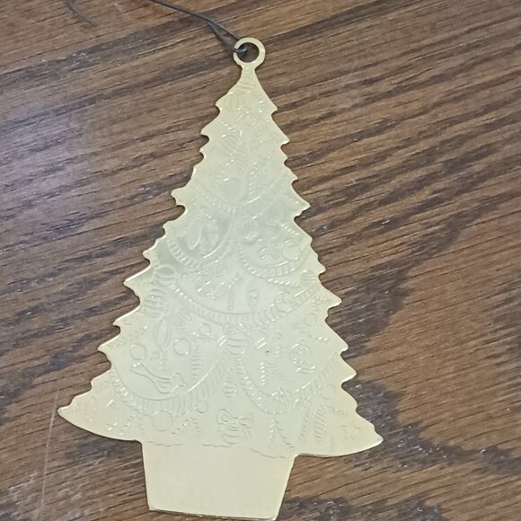 Goldtone Gloria DUCHIN CHRISTMAS ORNAMENTS 80s, Lot of 3 - Picture 3 of 10